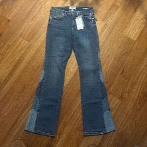 Dear John Two-Tone Flare Jeans